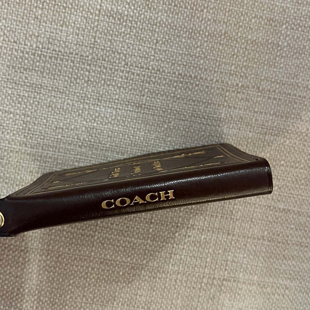 NWT Coach Notebook Bag Charm Brown - Picture 6 of 6